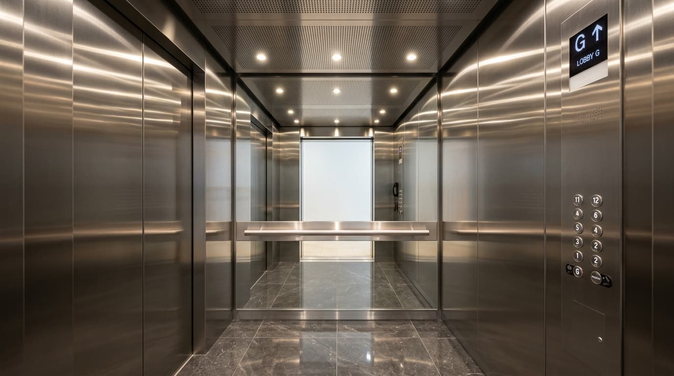 Liftreiniging cabine interieur