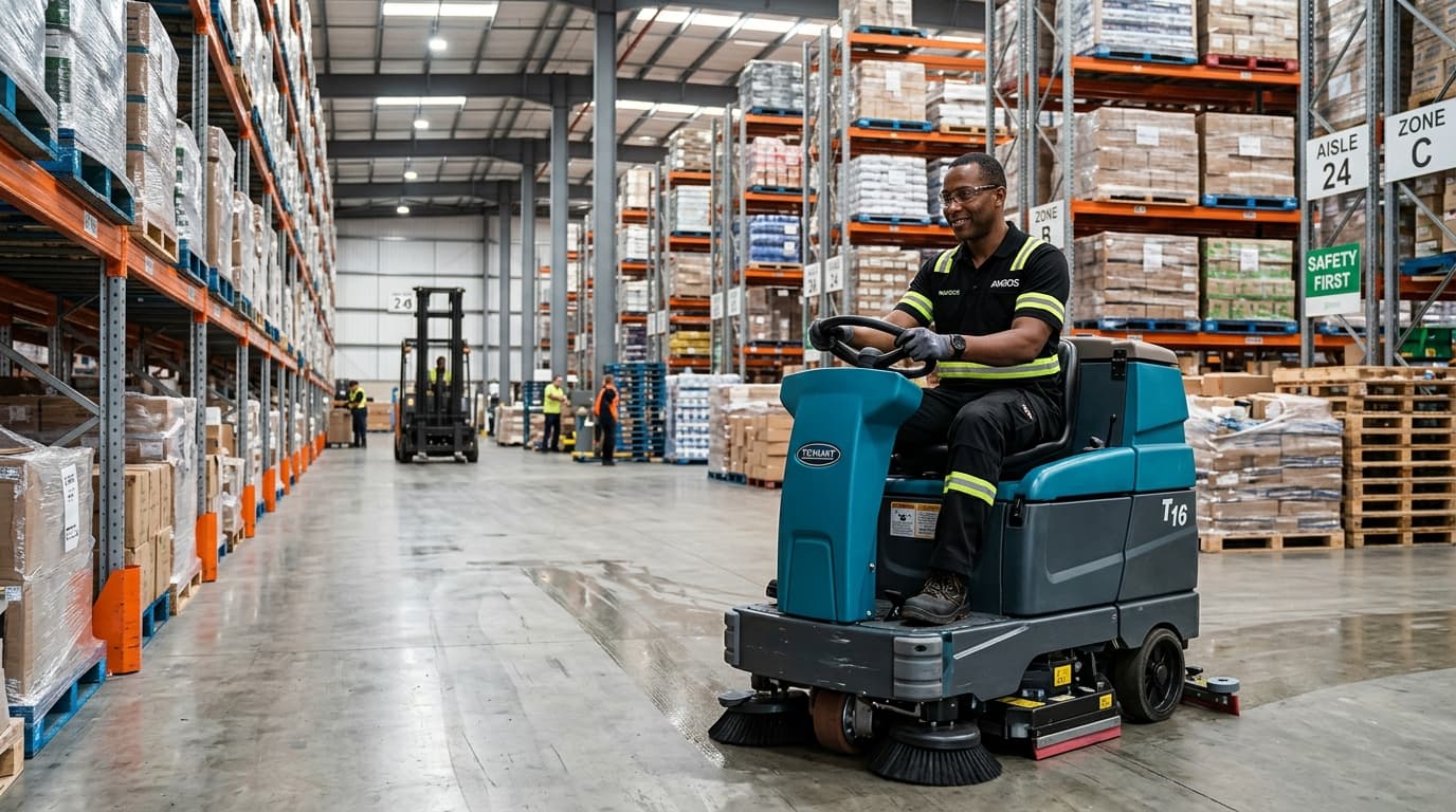 Industriële vloer- en magazijnreiniging